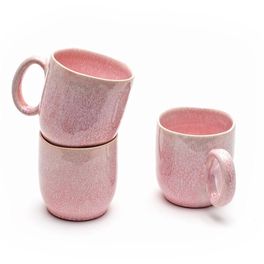 handgefertigte Tassen Rosé aus Keramik von onomao